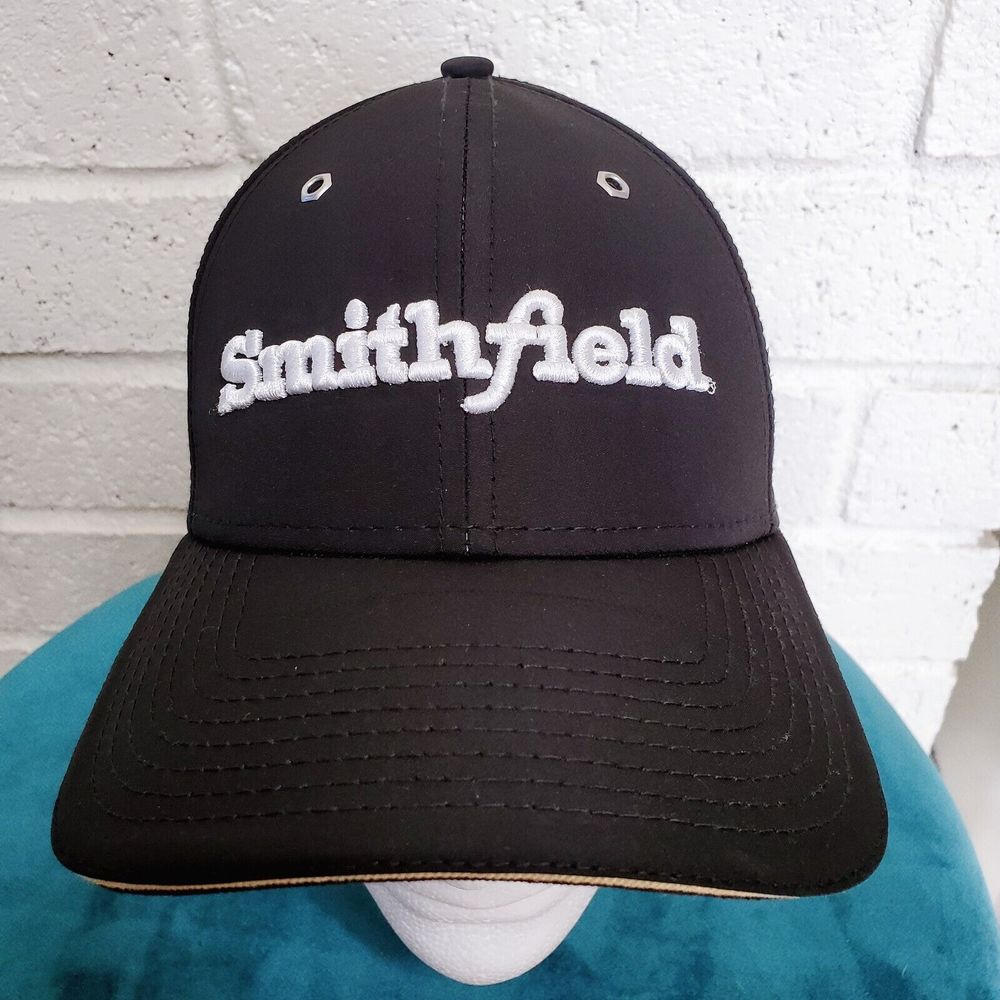 Aric Almirola Smithfield 10 New Era 9Forty Black Snap Back NASCAR Driver Cap Hat
